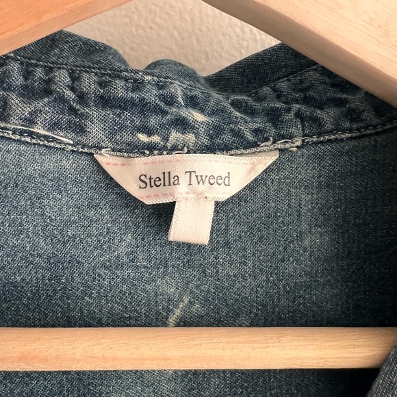 Distressed Acid Wash Denim Dress - Picture 2 of 5